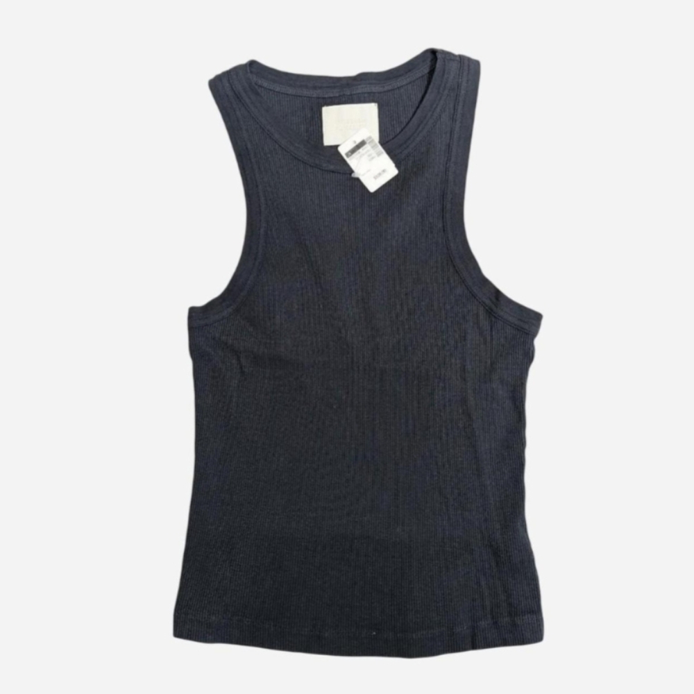 Citizens of Humanity Dark Grey ribbed tank top- Size Large New with tags